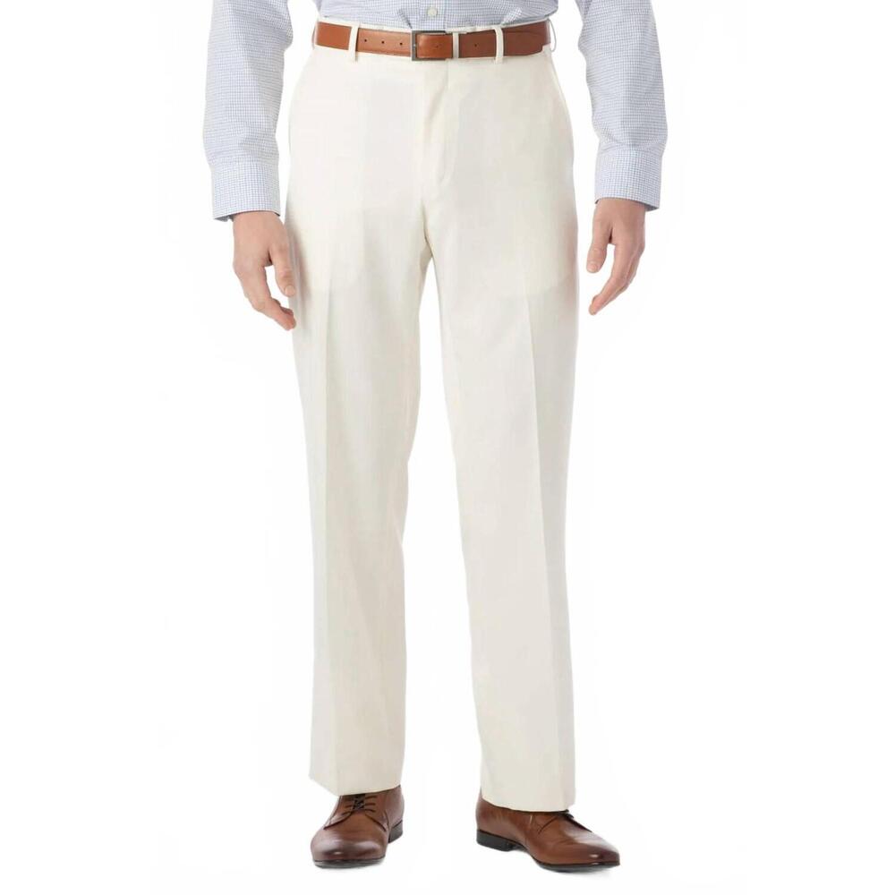 NEW BALLIN comfort-eze micro nano performance gabardine trouser in oyster